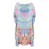 Inoa Martinique 12004 Multi Coloured Floral Short Box Kaftan Cover Up